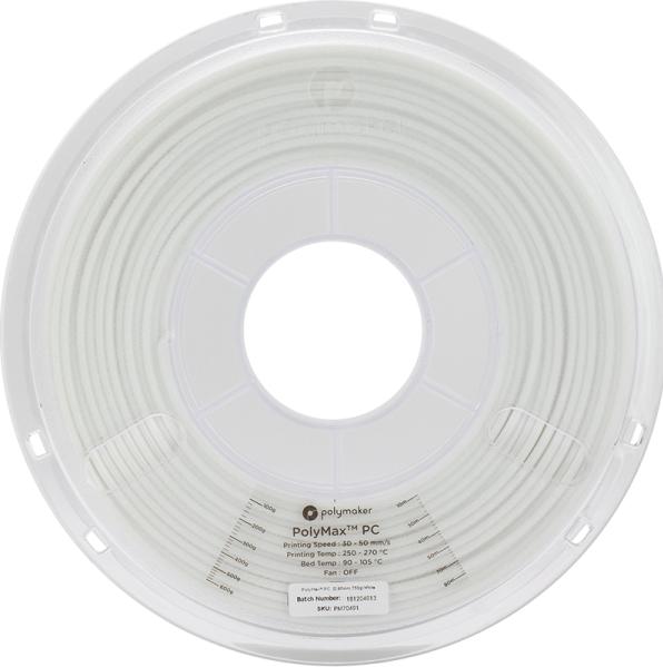 Produktbild Polymaker PCMax™ Filament (PC, 2.85 mm, 750 g, Weiss)