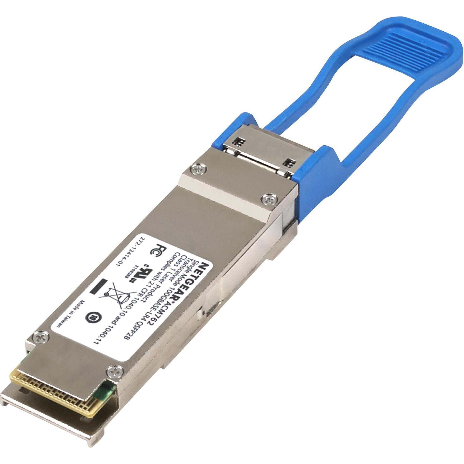 Netgear 100GBASE-LR4 LC QSFP28 MODULE, Transceiver, Grau