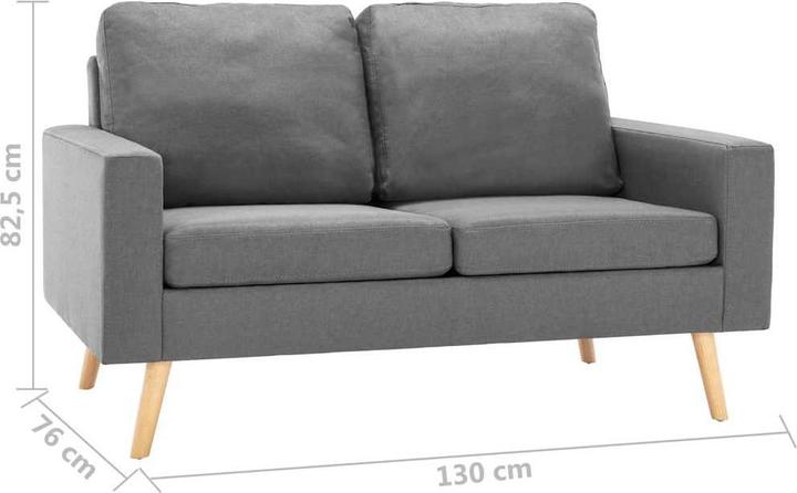 Actual product image vidaXL Sofa (2 person sofa)