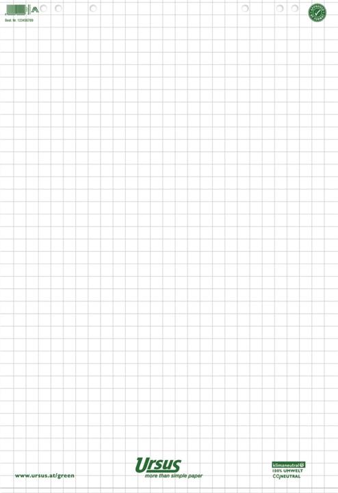 Nutritional values and ingredients Ursus Flipchart pad 68x99cm