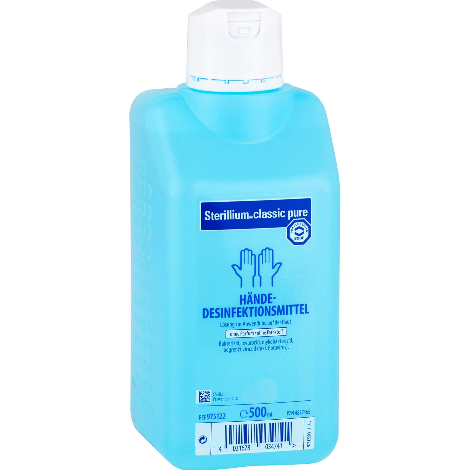 Thumbnail - Hartmann, Desinfektionsmittel, Sterillium classic pure Hände-Desinfektionsmittel, 500 ml Lösung (500 ml)