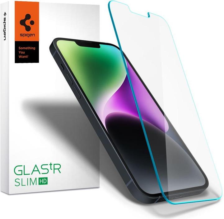 Actual product image Spigen Glas.Tr Slim for iPhone 16 Pro 6,3" clear (1 Piece, Apple iPhone 16 Pro)