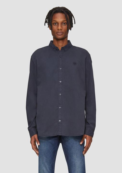 Immagine prodotto s.Oliver Hemd Regular Fit: Twillhemd mit Logostickerei (S)