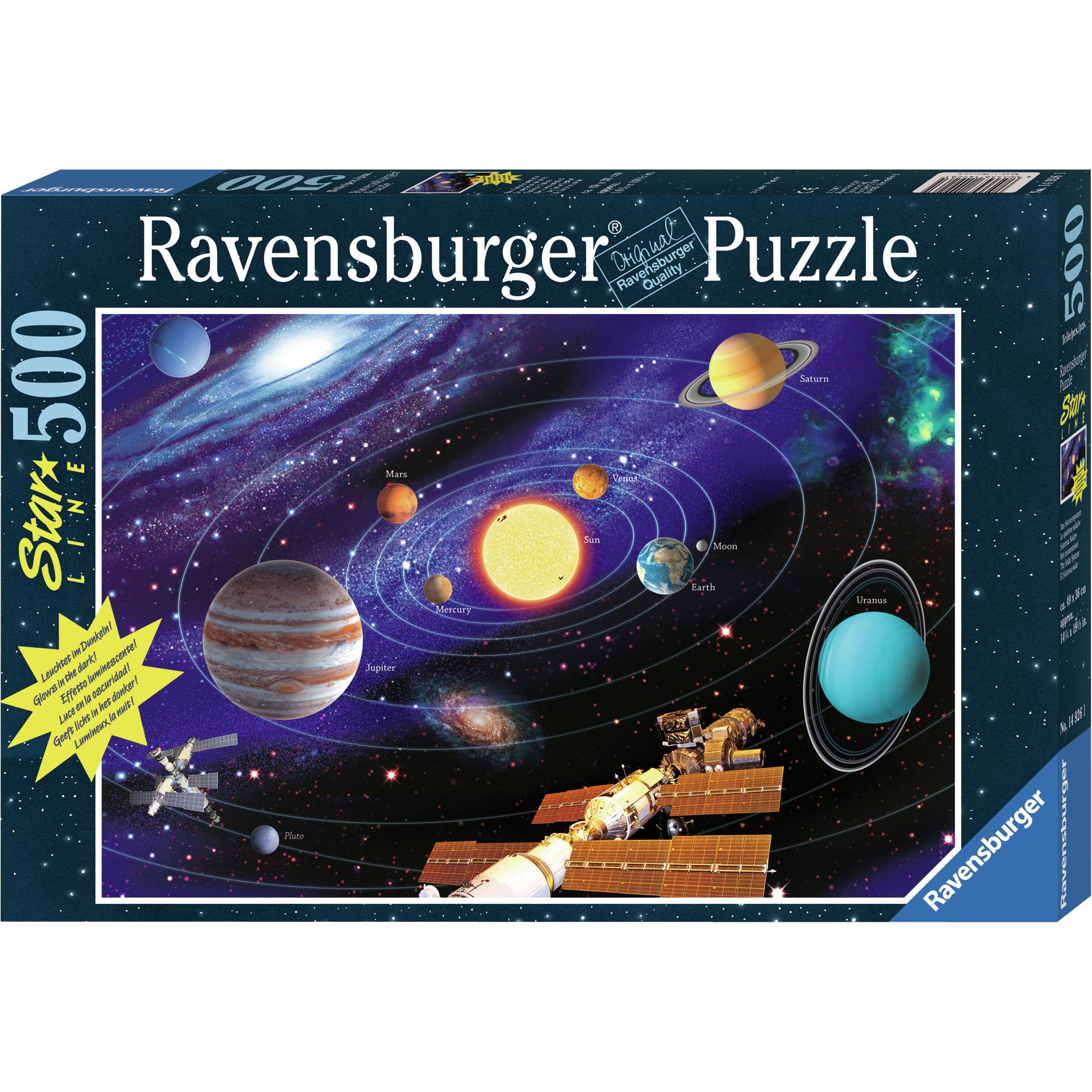 Ravensburger - 500 Teile Star Line fluoreszierend - Das Sonnensystem (500 Teile)
