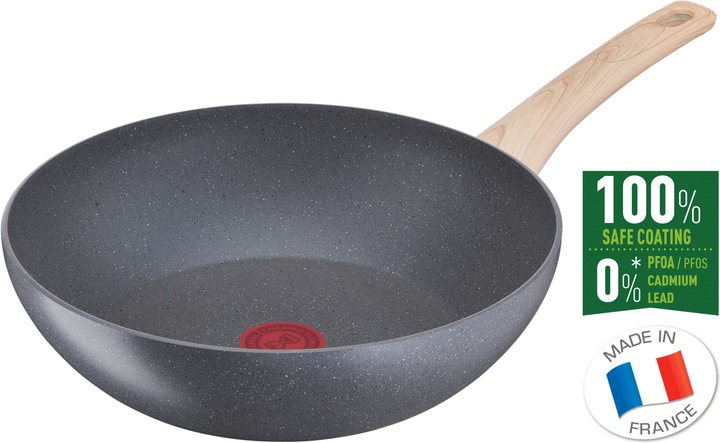 Actual product image Tefal Natural Force G2661902 Pan Wok / Frying Pan Round (28 cm, Wok, Aluminium)