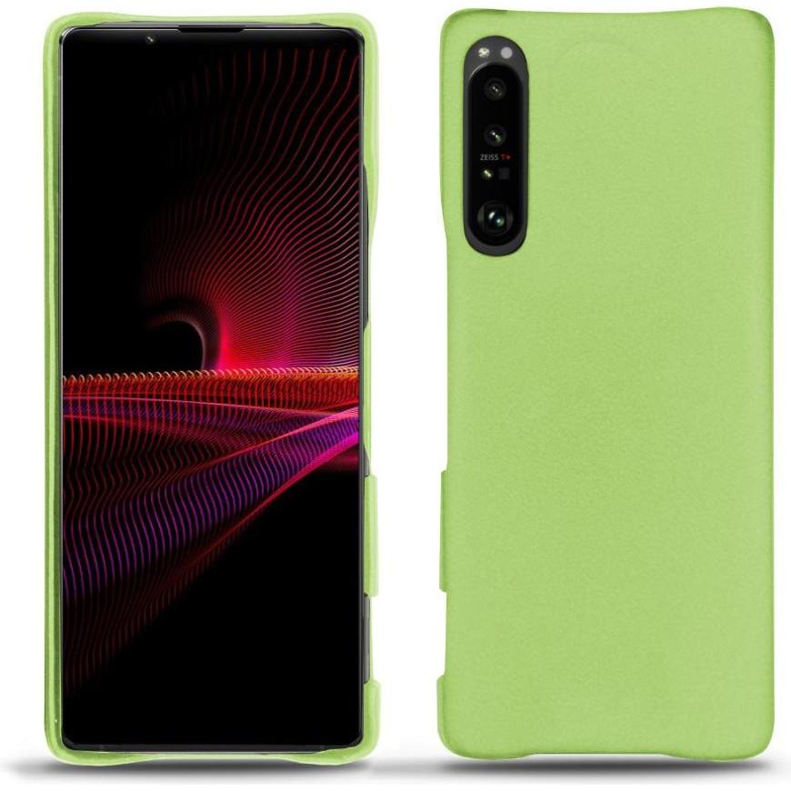 Noreve Lederschutzhülle (Sony Xperia 1 III), Smartphone Hülle, Grün