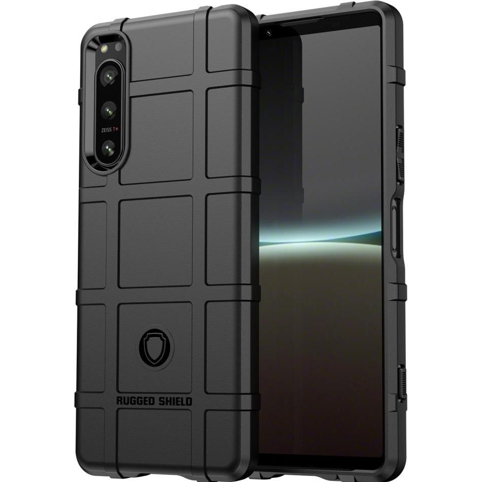 Thumbnail - Screenguard Sony Xperia 5 IV Rugged Shield Hülle (Sony Xperia 5 IV), Smartphone Hülle, Schwarz