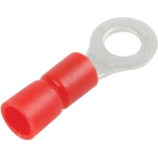 Velleman Terminale ad anello rosso 4.3Mm, Cavo + Spina elettrica, Rosso