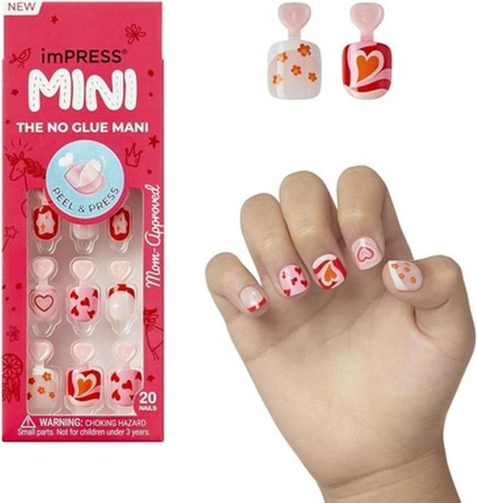 ImPRESS Press-On Nägel Mittel Rot (mittel rot)