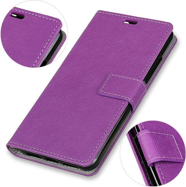 Image du produit MU Classic Housse en cuir avec motif en croix (OnePlus 5T)