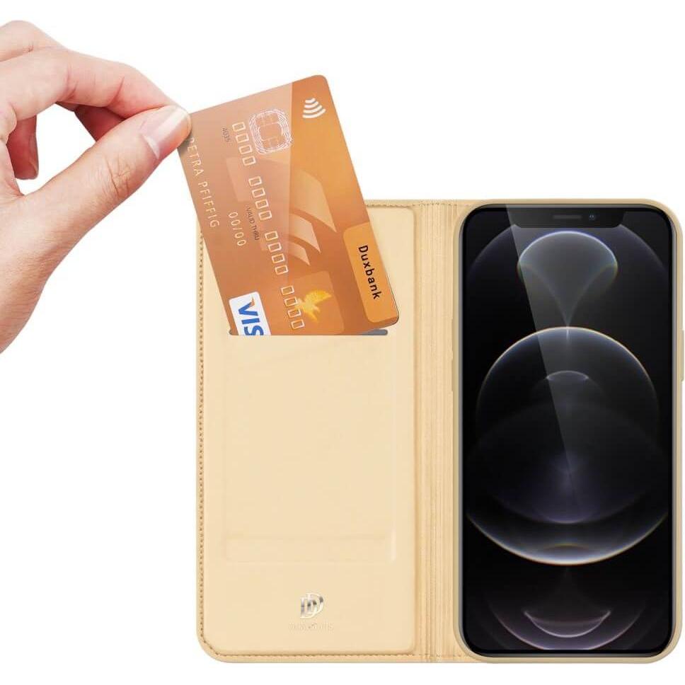 Thumbnail - Dux Ducis Skin Pro Series Bookcover (Apple iPhone 13 Pro), Smartphone Hülle, Gold
