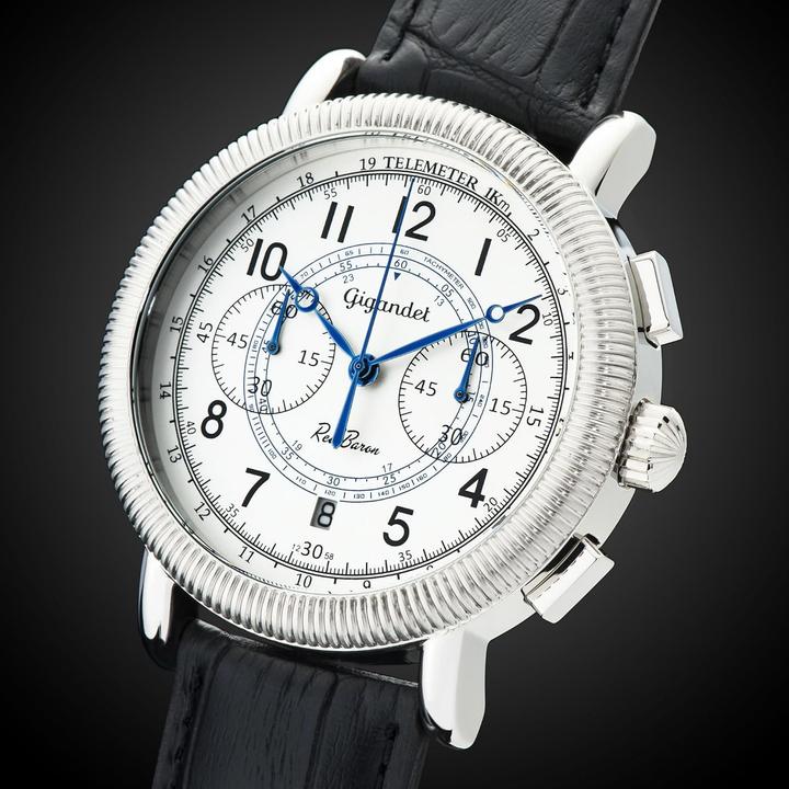 Produktbild Gigandet Pilotenchronograph mit Tachymeterskala, 100 m wasserdicht, japanisches Quarzwerk