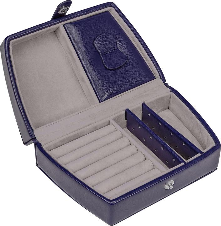 Produktbild Windrose Automatik-Schmuckkoffer Merino Moda dunkelblau