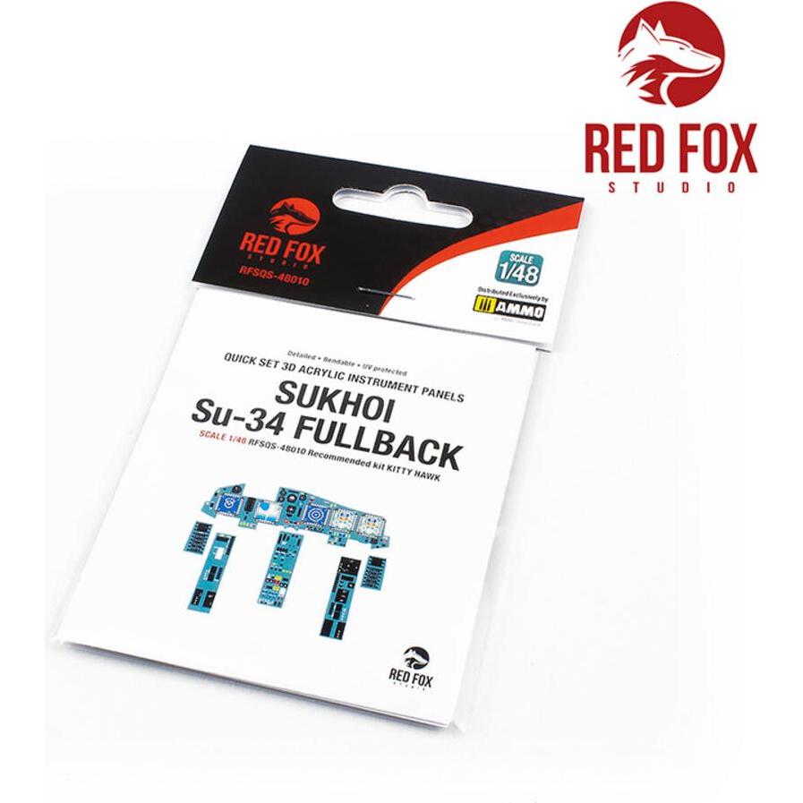 Red Fox 1/48 Su-34 Fullback (for Kitty Hawk kit) (RFSQS-48010)