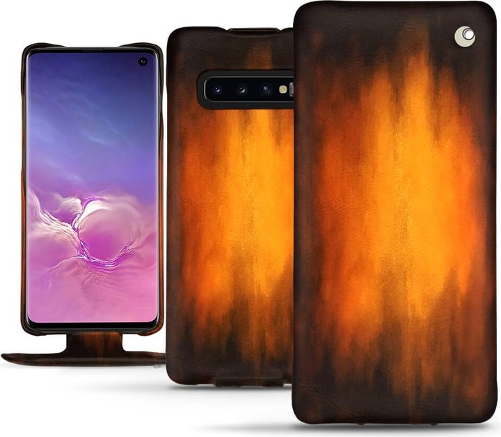 Noreve Lederschutzhülle vertikal (Samsung Galaxy S10)