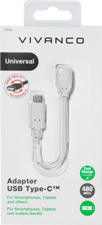 Actual product image Vivanco USB 2.0 Adapter (1x Micro USB Jack (0.10 m, USB 2.0, 15 W)