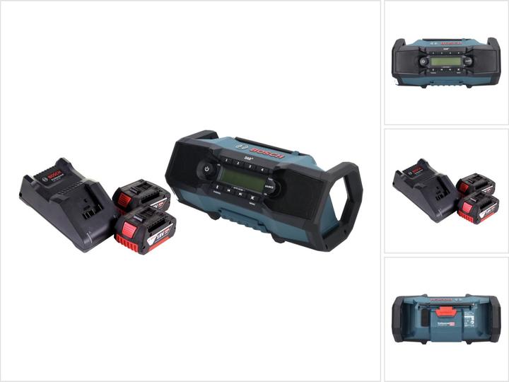 Produktbild Bosch Professional GPB 18V-2 SC Professional Akku Baustellenradio 18 V DAB+ Bluetooth AUX + 2x Akku 4,0 Ah + (Bluetooth)