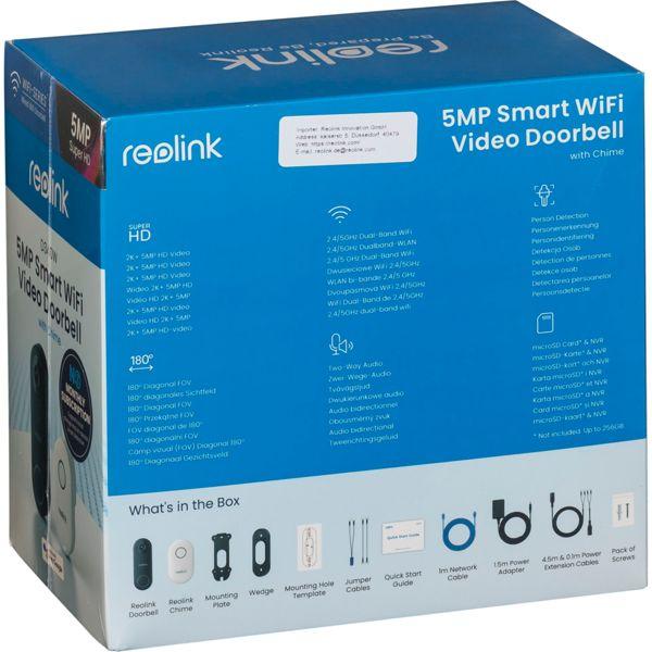 Productafbeelding Reolink Video deurbel Wifi (Draadloze)