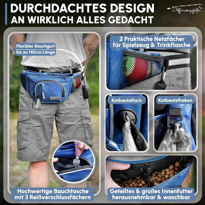 Immagine prodotto Ostfriesenpfoten Leckerli-Bauchtasche Talea mit Magnetverschluss und wechselbarem Innenfutter (Educazione, Destrezza)