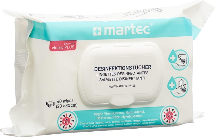Actual product image Martec Disinfectant wipes