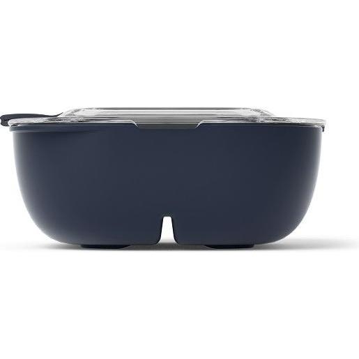 Monbento Lunch Box MB Gourmet with 2 Compartments Made in France - Leakproof Lunch Box for Work/Sc, Lunchbox, Grau