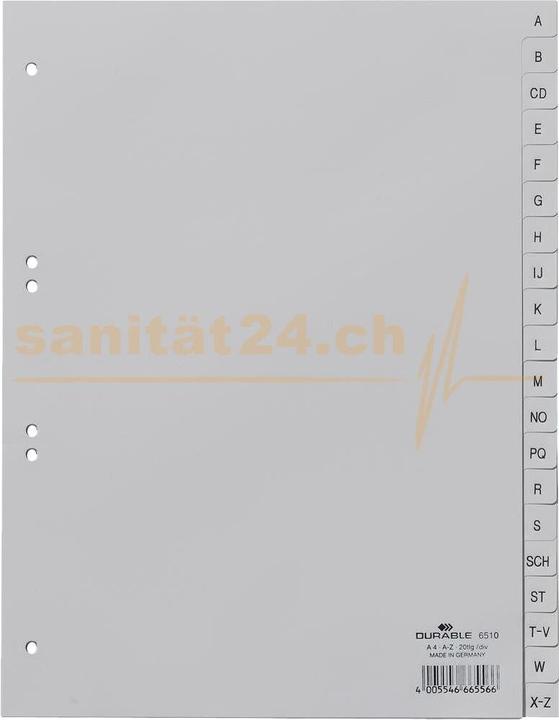 Image du produit Q-Connect Répertoire plein format en PP, avec feuille d'index