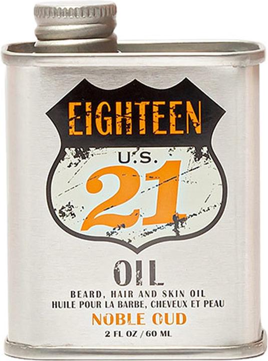 18.21 Man Made Hair Skin and Beard Oil for Men Noble Oud - 50ml (50 ml)