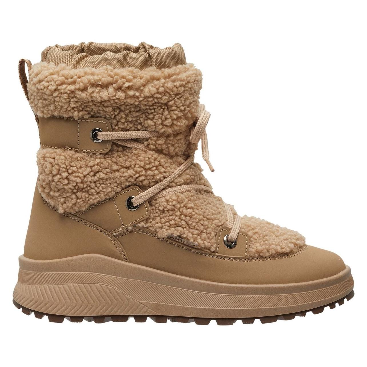 Antarctica, Vrouwen, Laarzen, Dames Snowboot 8781 Beige - Maat 41, Beige, (41)