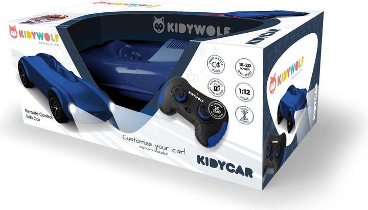 Productafbeelding Kidywolf Op afstand bestuurbare auto 1:12 blauw