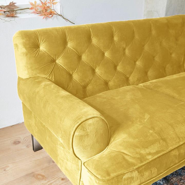 Actual product image Loberon Carme sofa yellow