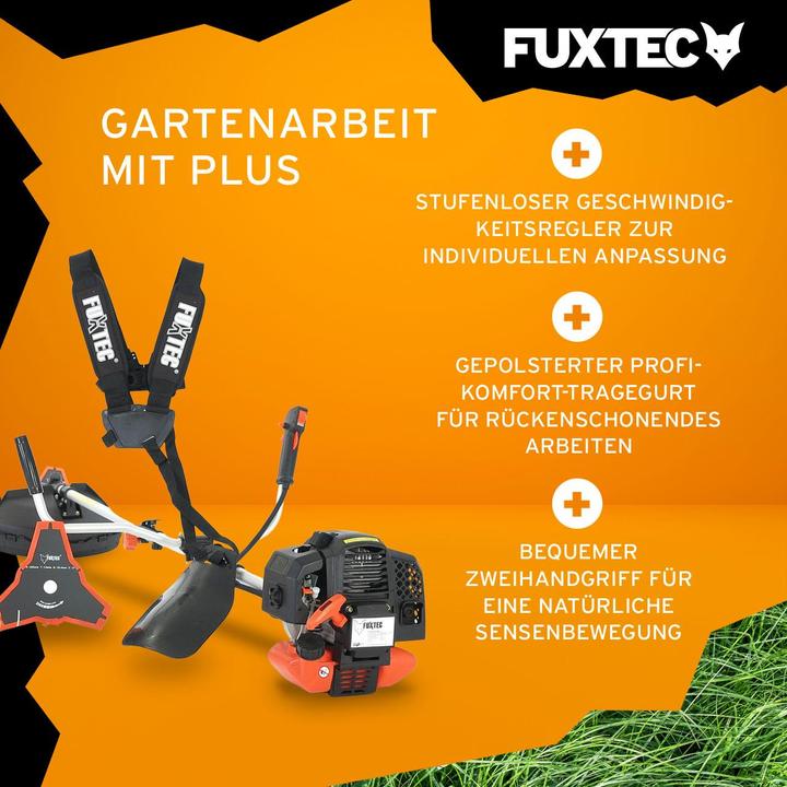 Actual product image Fuxtec FX-MS152 Petrol Mains Scythe Multitool 2in1 (Trim line, Plastic knives)