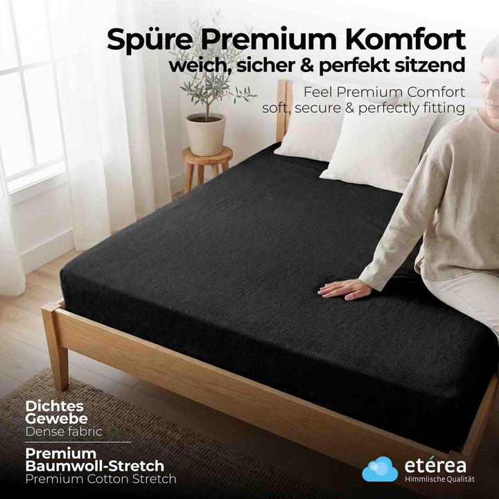 Actual product image Etérea Terry fitted sheet (200 x 200-220 cm)