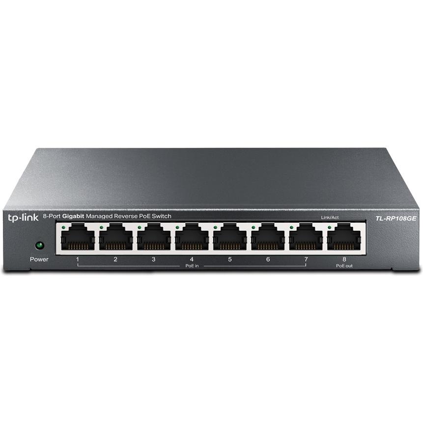 TP-Link TL-RP108GE (8 Ports), Netzwerk Switch, Schwarz