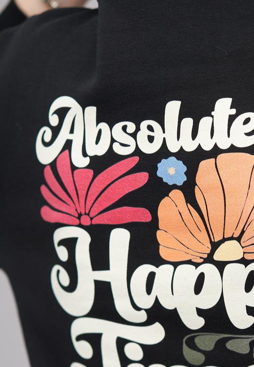 Produktbild Merchcode Ladies 77 Happy Times Black Everyday Hoodie - 187605 (M)