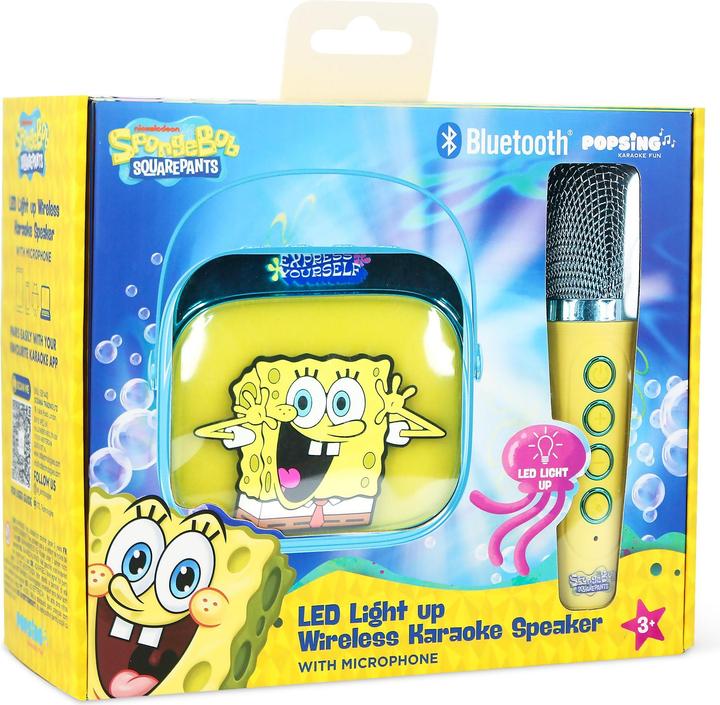 Productafbeelding OTL Spongebob LED Wireless Karaoke Lautsprecher und