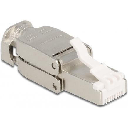 Delock RJ45 Stecker Cat.6A STP werkzeugfrei (Netzwerkkabel Stecker), Netzwerk Zubehör