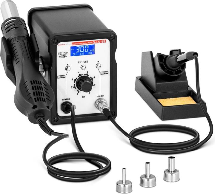 Actual product image Stamos Soldering Station - SMD rework station - with soldering iron 50 W and hot air gun 750 W
