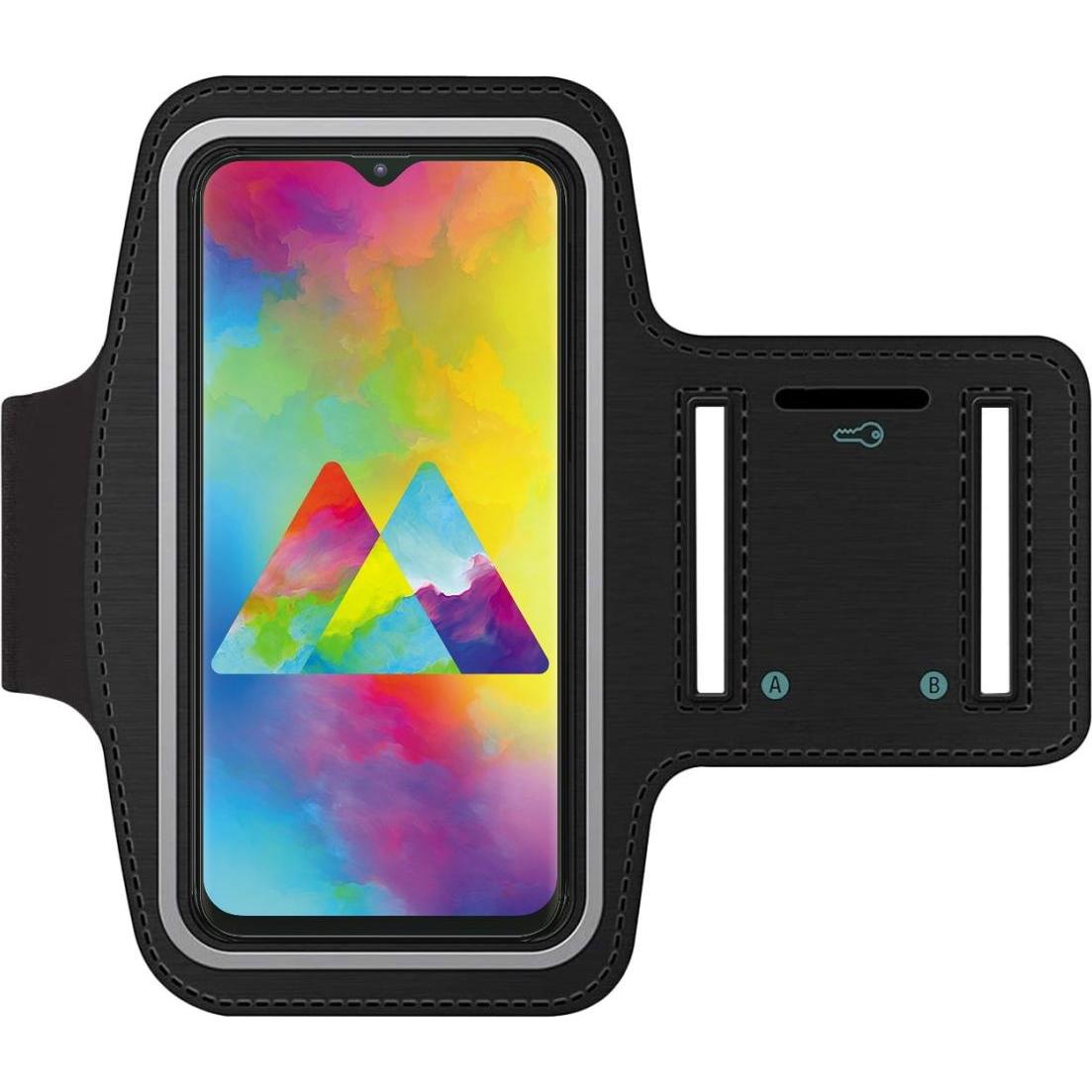SmartFitness Samsung Galaxy M20 Handy Sport Armband, Smartphone Sportarmband, Schwarz