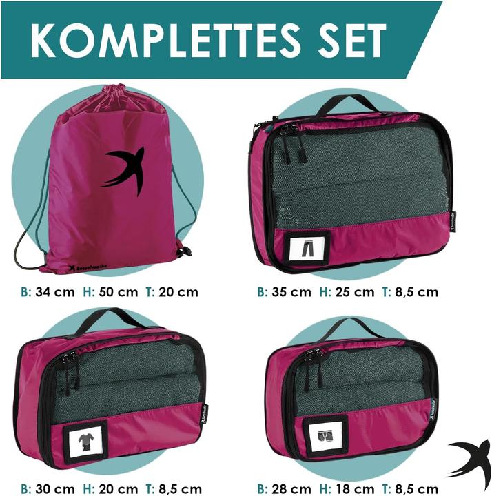 Produktbild Seeschwalbe 4-teiliges Packwürfel-Set