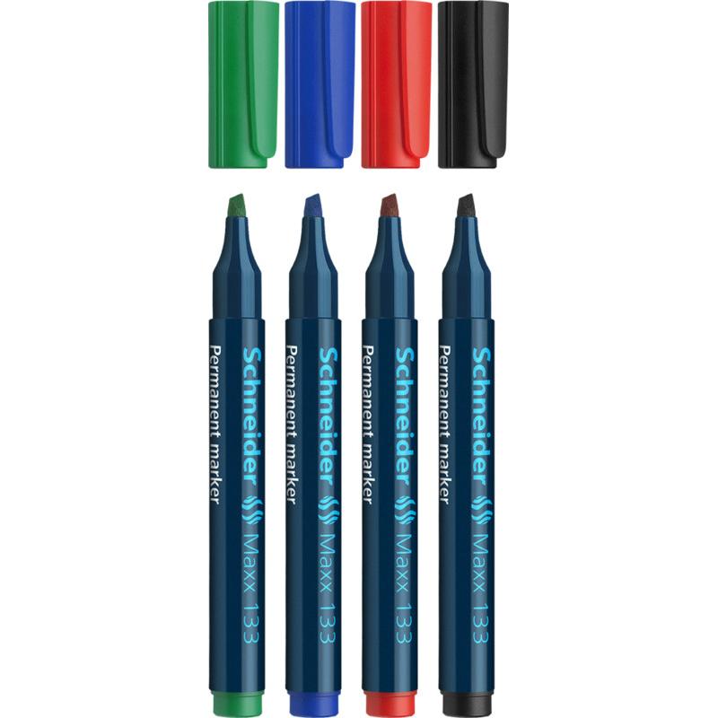 Schneider, Marker, Maxx 133 Marker (Tiefblau, 4 mm, 4 x)