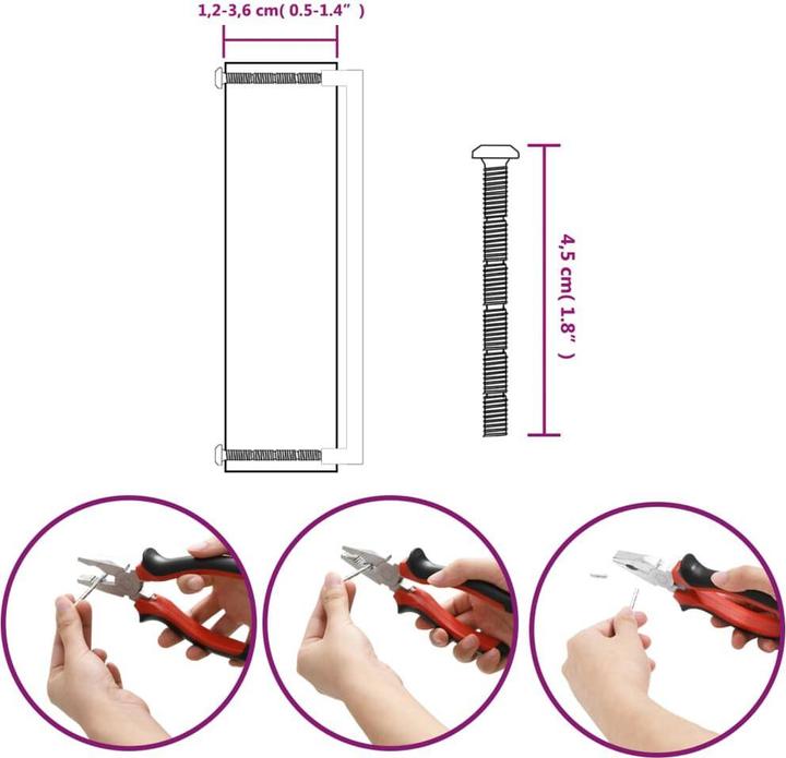 Actual product image vidaXL Furniture handles 10 pcs. silver 320 mm stainless steel, colour