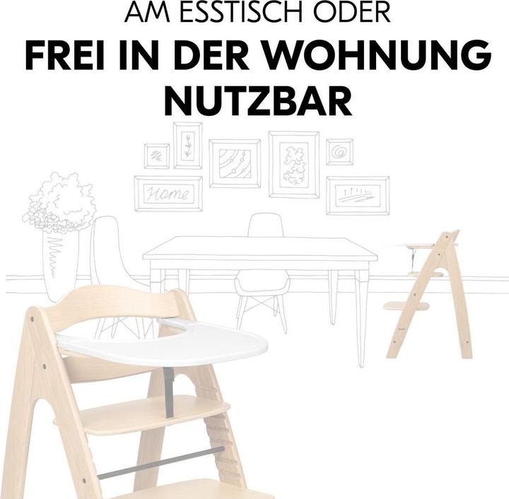 Produktbild Hauck Hochstühle Hochstuhl Arketa Beech - im Sparset inkl. (Hochstuhl)