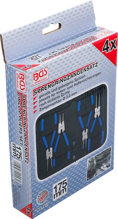 Actual product image BGS Snap ring pliers set (175 mm)