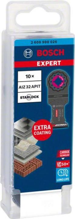 Actual product image Bosch Professional Zubehör EXPERT MultiMax AIZ 32 APIT blade for multifunction tools, 32 mm, 10 pieces
