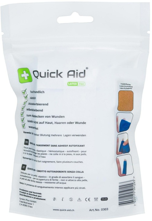 Produktbild Quick Aid Pflaster 6x100cm Latexfrei Hautfarbe (1 x)