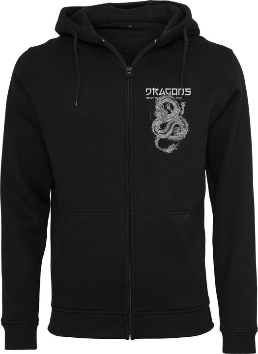 Immagine prodotto Mister Tee Felpa con cappuccio Dragons Never Die Heavy Zip - 132739 (XXL)