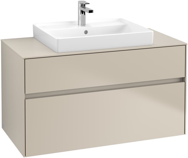 Produktbild Villeroy & Boch Collaro Waschbeckenunterschrank 1000x548x500 mm, 2 Auszüge, für Waschbecken mitti
