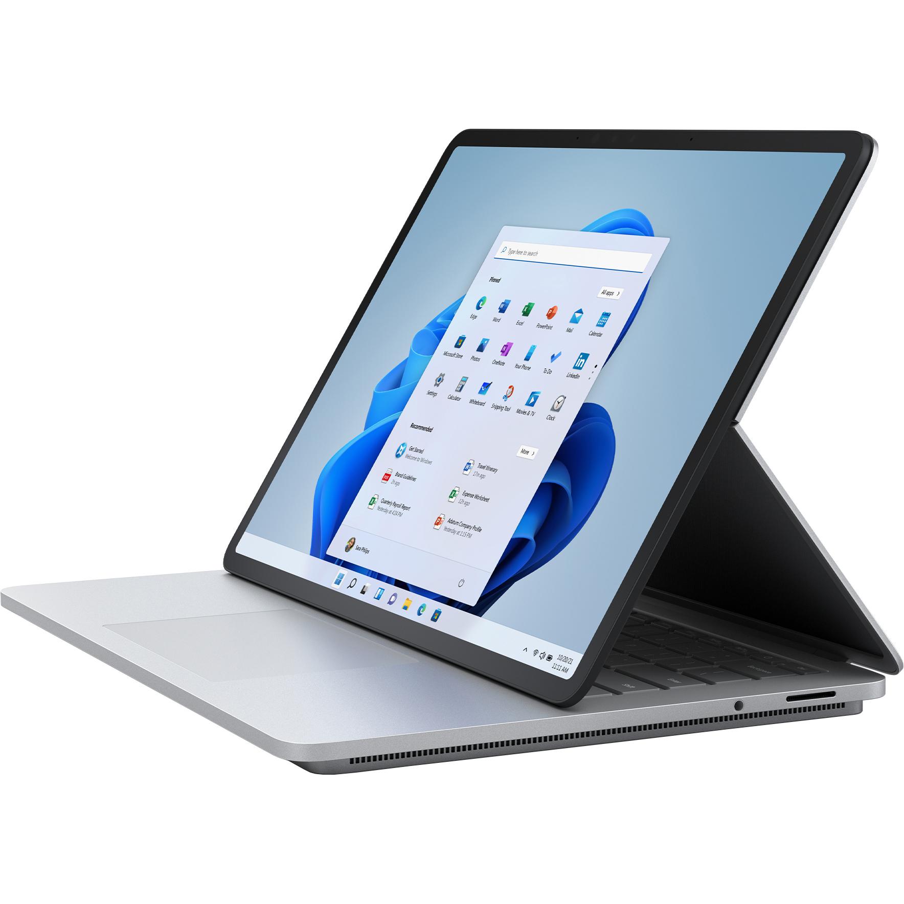 Microsoft Surface Laptop Studio for business (14.40", Intel Core i7-11370H, 32 GB, 2000 GB, DE), Notebook, Silber