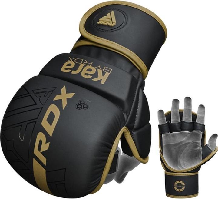 Actual product image Rdx Grappling Gloves Shooter F6 Matte Golden Plus-S/M (S, M)