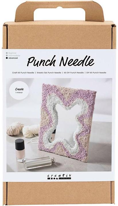 Actual product image Creativ Company DIY Kit - Craft Kit Punch Needle - Mirror (977630)